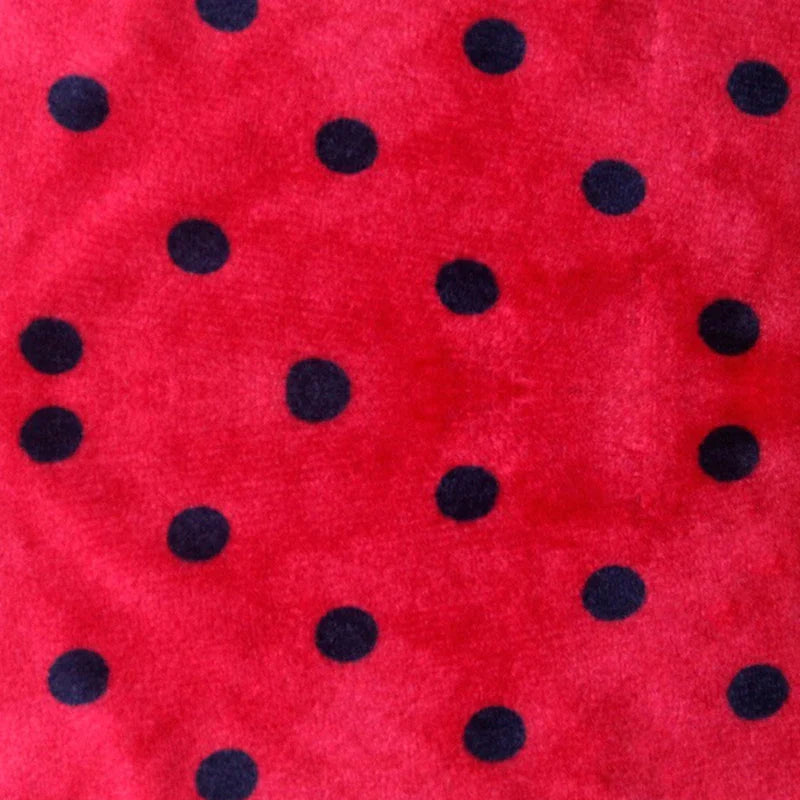 Tissu minky câlin imprimé à motif pois au mètre