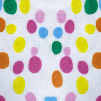 Tissu minky câlin imprimé à motif pois au mètre