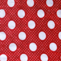 Tissu minky câlin imprimé à motif pois au mètre