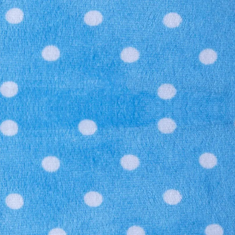 Tissu minky câlin imprimé à motif pois au mètre