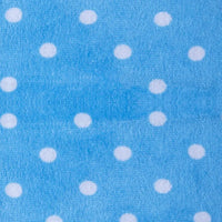 Tissu minky câlin imprimé à motif pois au mètre