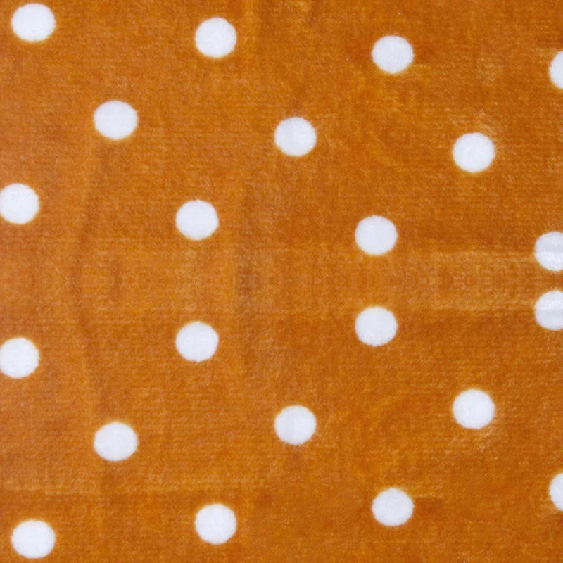 Tissu minky câlin imprimé à motif pois au mètre