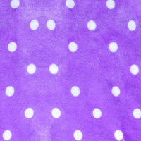 Tissu minky câlin imprimé à motif pois au mètre