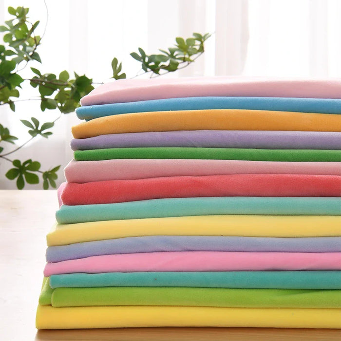 Tissu minky uni au mètre