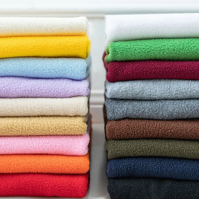 Tissu polaire uni au mètr