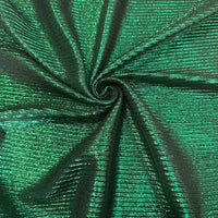 Le tissu lamé plissé au mètre de Longan Craft France présente une texture en spirale qui joue avec la lumière. C'est le textile extensible en polyester idéal pour la couture, les robes DIY ou l'artisanat.