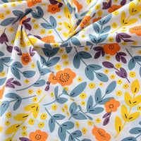 Le Tissu popeline de coton imprimé au mètre de Longan Craft France est un tissu 100% coton à motifs floraux colorés, idéal pour DIY, quilting, nappes, robes et chemises.