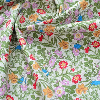 Le Tissu popeline de coton imprimé au mètre de Longan Craft France est un tissu 100% coton à motifs floraux colorés, idéal pour DIY, quilting, nappes, robes et chemises originales.