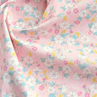 Tissu popeline de coton imprimé au mètre Longan Craft France : popeline unie 40S 100 % coton à motifs floraux, doux et souple, idéale pour DIY, quilting, nappes, robes ou chemises.