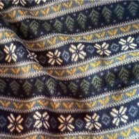 Tissu en polaire à motifs flocons au mètre