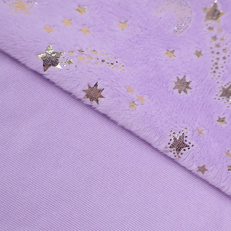 Tissu minky à l’étoile au mètre