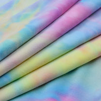 Minky extensible arc‑en‑ciel au mètre