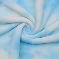 Minky extensible arc‑en‑ciel au mètre