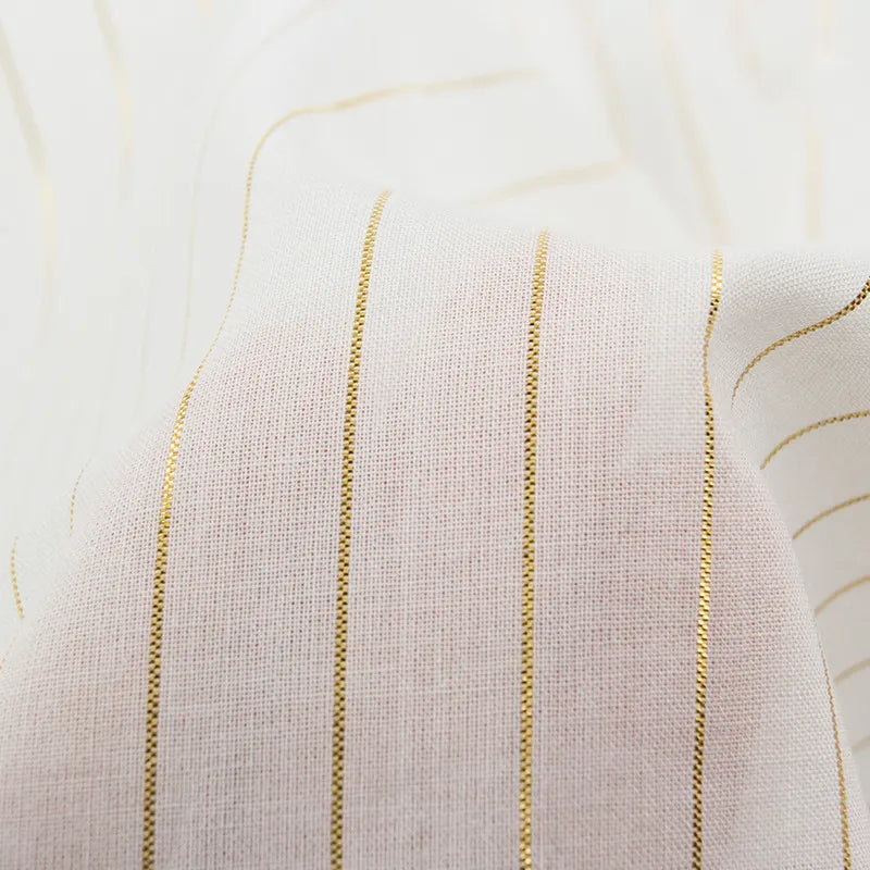 Voile de coton rayé au mètre